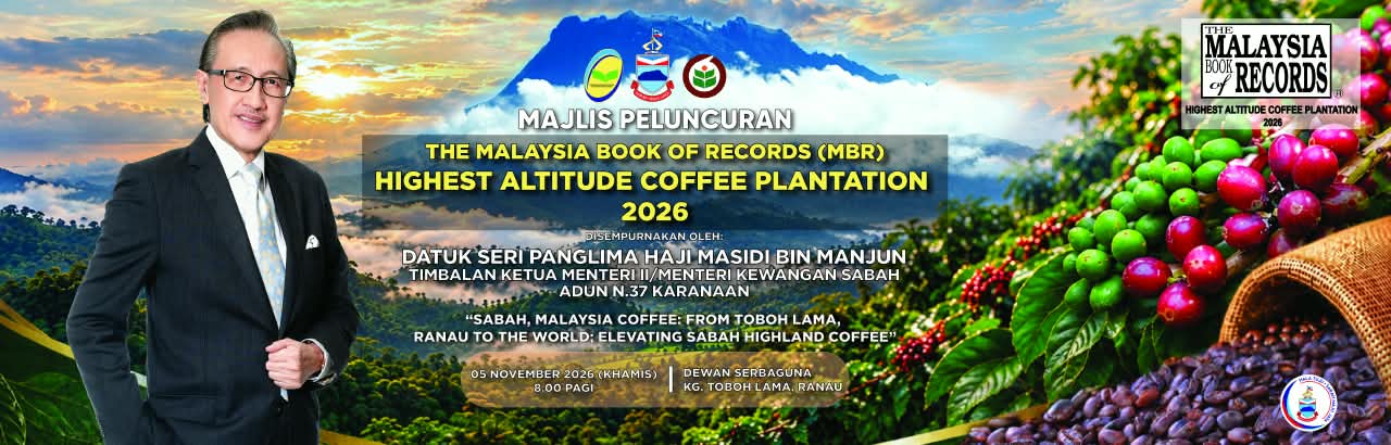 MAJLIS PELUNCURAN THE MALAYSIA BOOK OF RECORDS (MBR) HIGHEST ALTITUDE COFFEE PLANTATION 2026